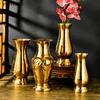 Stainless Steel Golden Vase Ceramic Vase Buddhist Hall and Buddhist Utensils Offering Buddha Vase Living Room Home Decoration