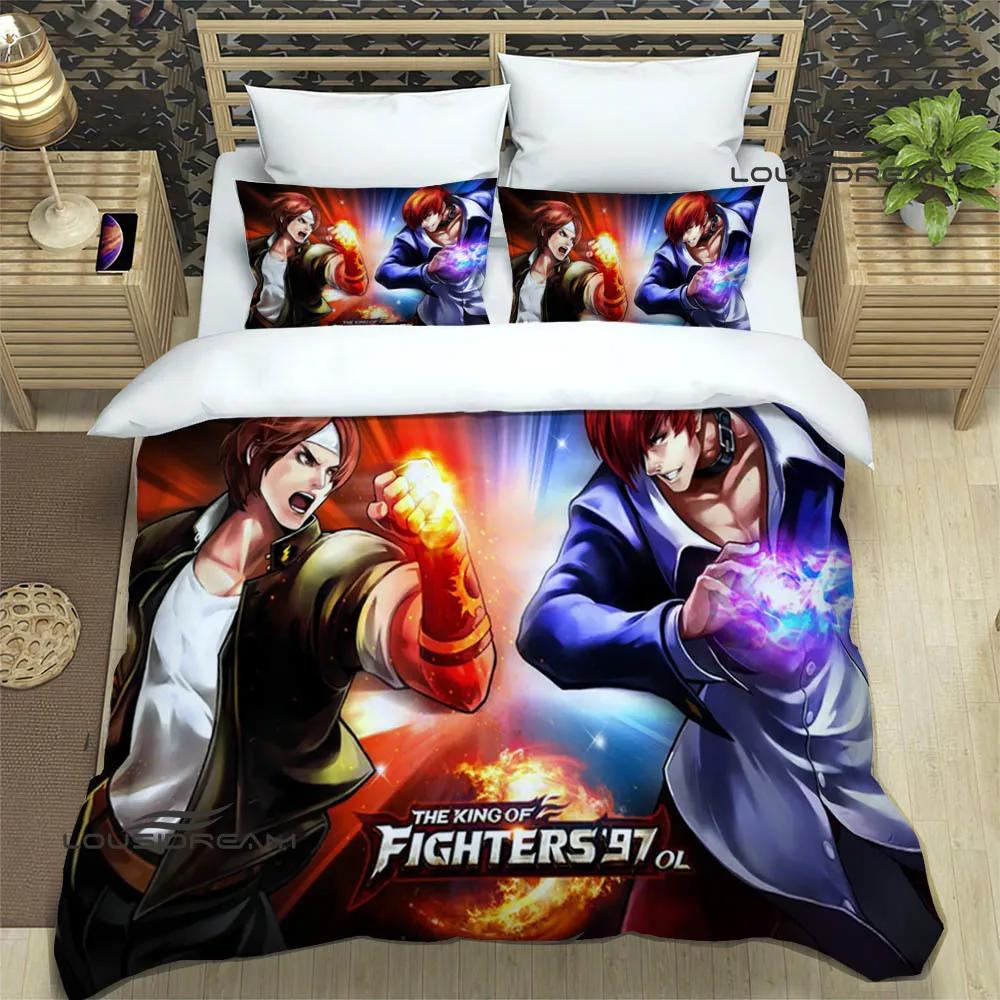 3D игра KOF Мультяшные комплекты постельного белья изысканный набор постельных принадлежностей пододеяльник комплект одеяло комплект постельного белья роскошный подарок на день рождения