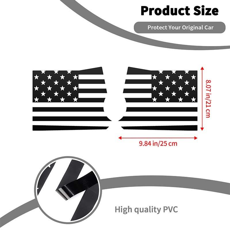 Car Rear Leaf Board Stickers Rear Fender Decoration Trim Decal Sticker For Ford Mustang 2015 Up Car Exterior Accessories