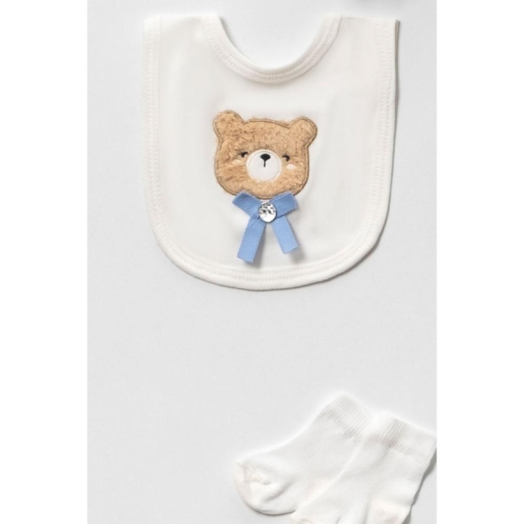 В штучной упаковке для мальчиков — комплекты одежды для новорожденных, комплекты из 11 предметов для выписки из больницы с плюшевыми мишками с вышивкой Сюзен