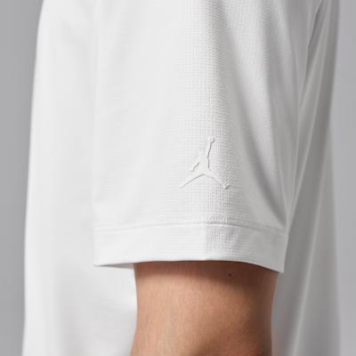 Men's Jordan Sport Polo Shirts Men's White Lapel Moderate