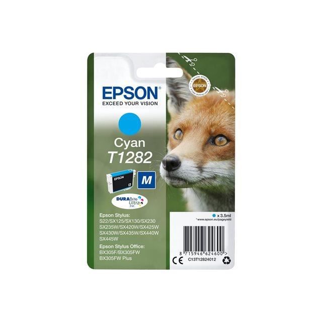 Epson T1282 Cyan Ink Cartridge - Fox (C13T12824012)