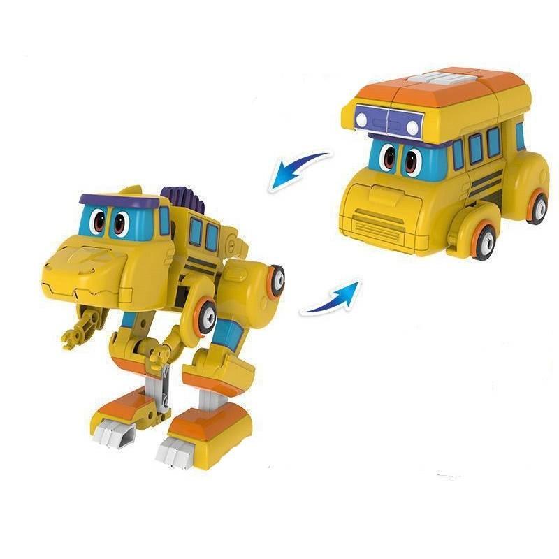 Gogo Dino Transforming Car Airplane Boat Crane Toy For Children