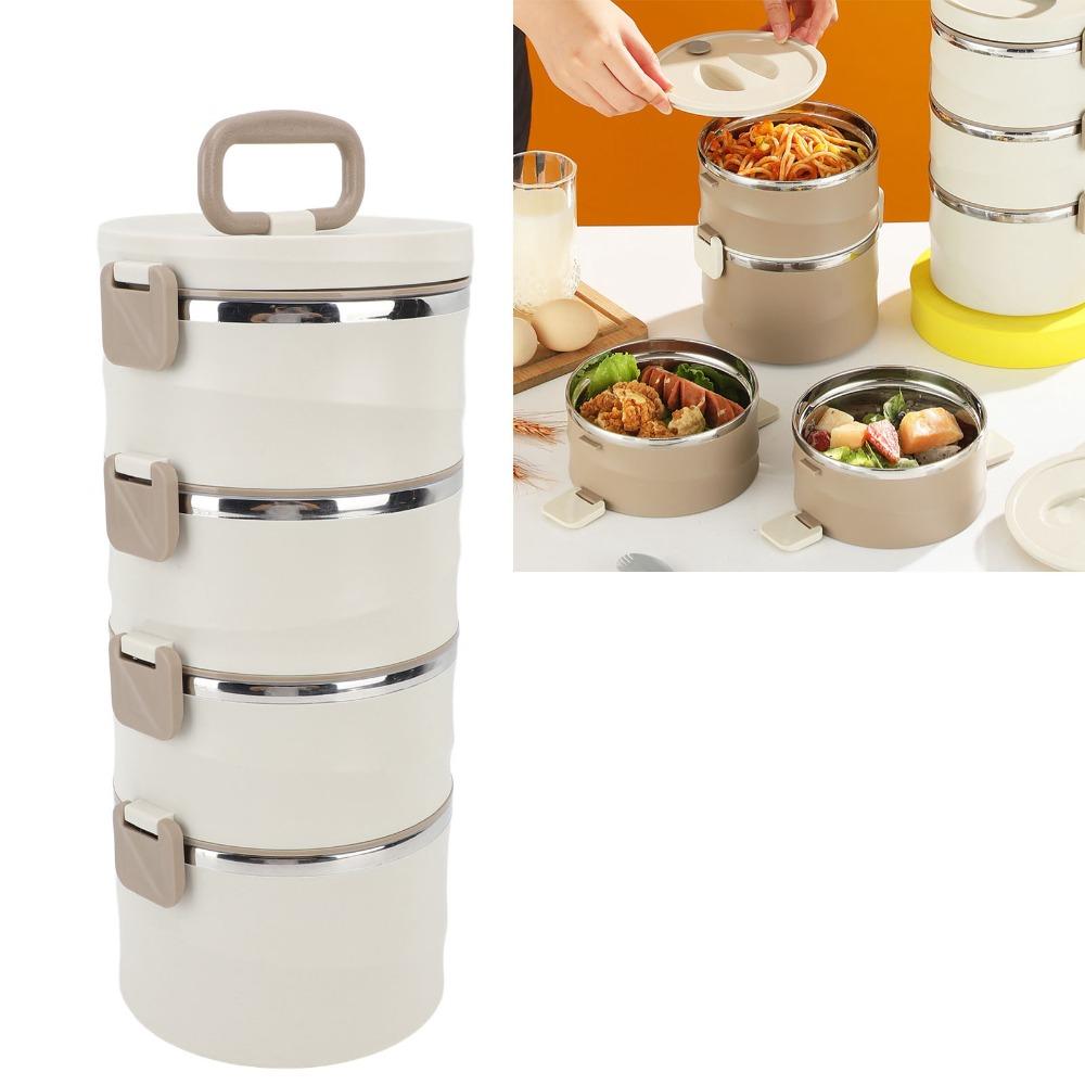 3300ml Lunch Storage Container 4 Tier Food Container Practical Compartment Lunch Box For Picnics