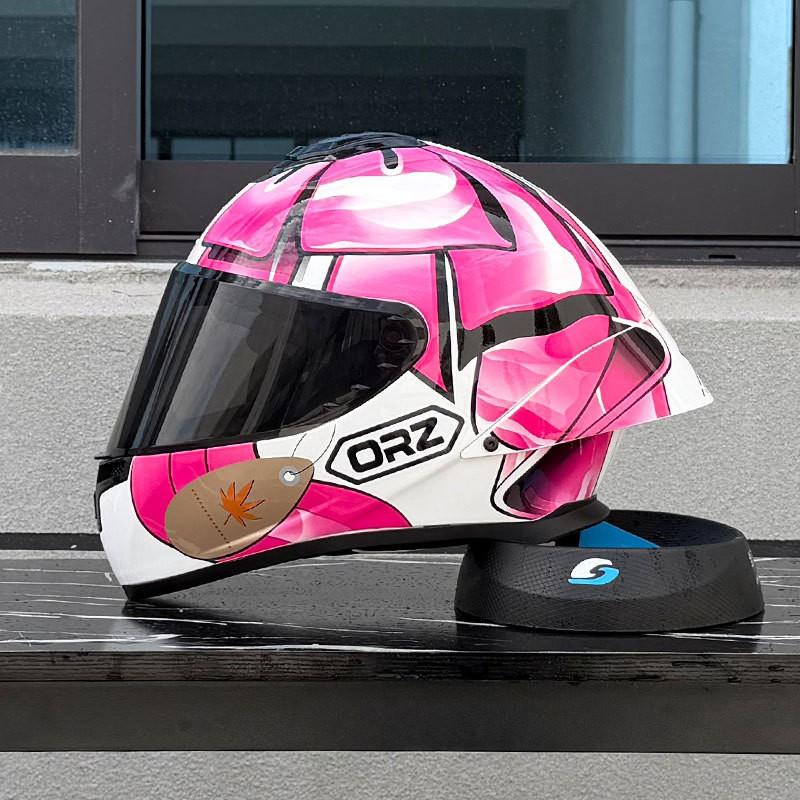 Full Face Motorcycle Helmet With Single Visor Large Rear Wing Bluetooth Slot All Season Use Men Women