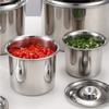 With Lid Seasoning Pot Portable Seasoning Tank Large Capacity Stainless Steel Flavor Cup
