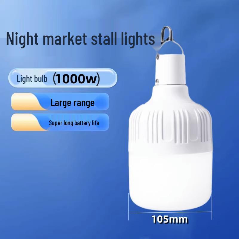 Portable LED Camping & Emergency Light Bulb for Night Markets and Outdoor Use