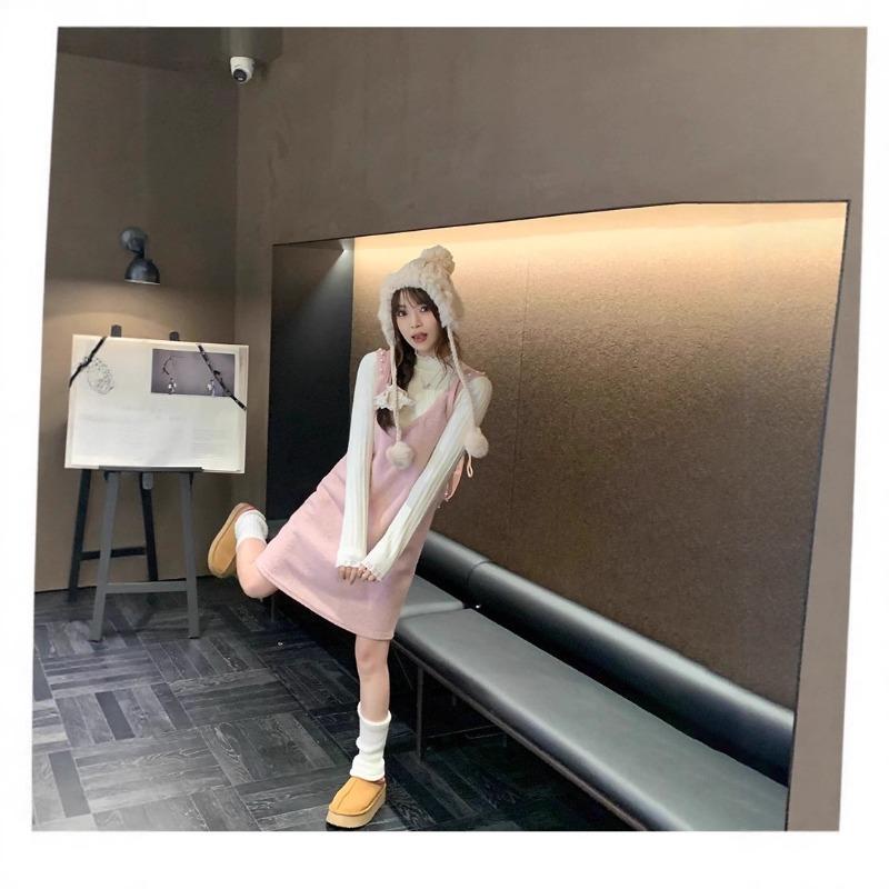 White Semi-turtleneck Fungus Edge Bottoming Shirt Women's Spring and Autumn Sweater with Long-sleeved Lace Knitted Top