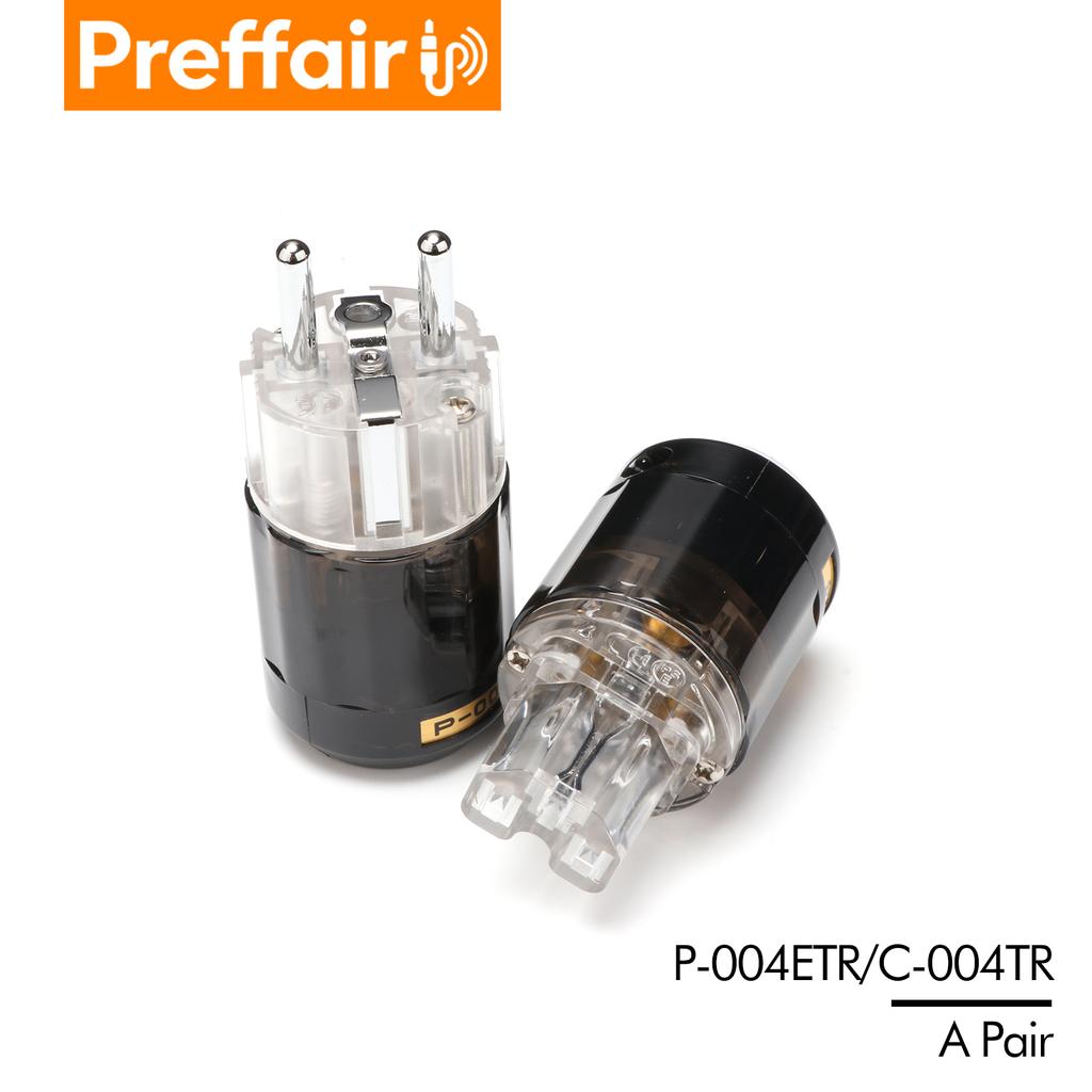 Preffair HiFi Rhodium Plated US/EU Power Plug IEC Connector Audio AMP CD Player AC Power Cord Connector Adapter for SpeakerGood product