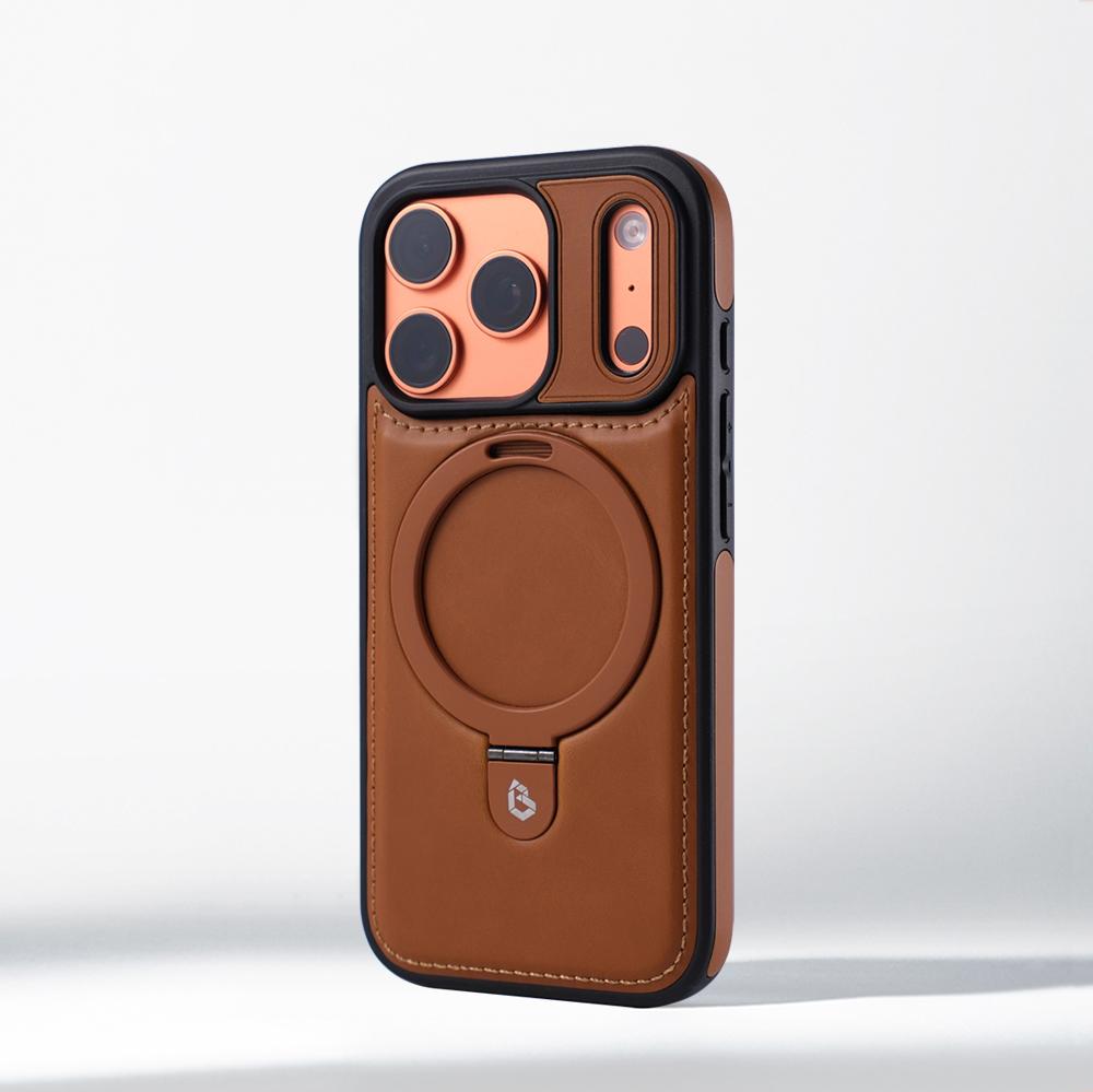 Бизнес Магнитное Кольцо-подставка Кожаный Чехол Для iPhone 17 Pro Max Air 16 15 14 13 12 Plus Для Magsafe Беспроводной Зарядки Защитный Бампер