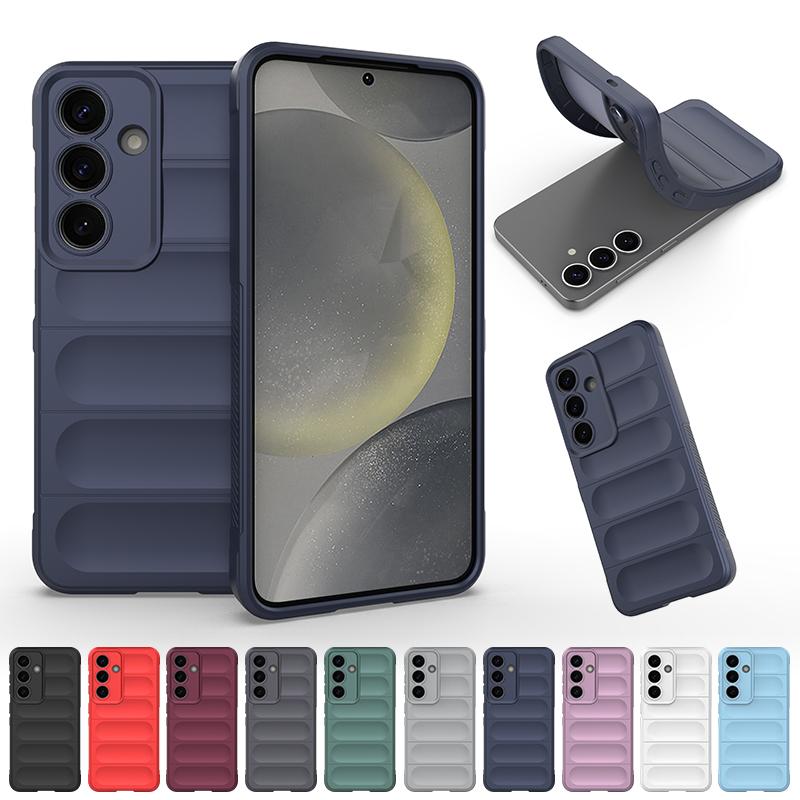 Мягкий жидкий силиконовый чехол для Samsung Galaxy S26 S25 Plus S24 S23 Ultra S22 S21 FE A07 A06 A16 A26 A36 A56 A35 A55 5G Чехол для телефона Ударопрочный чехол