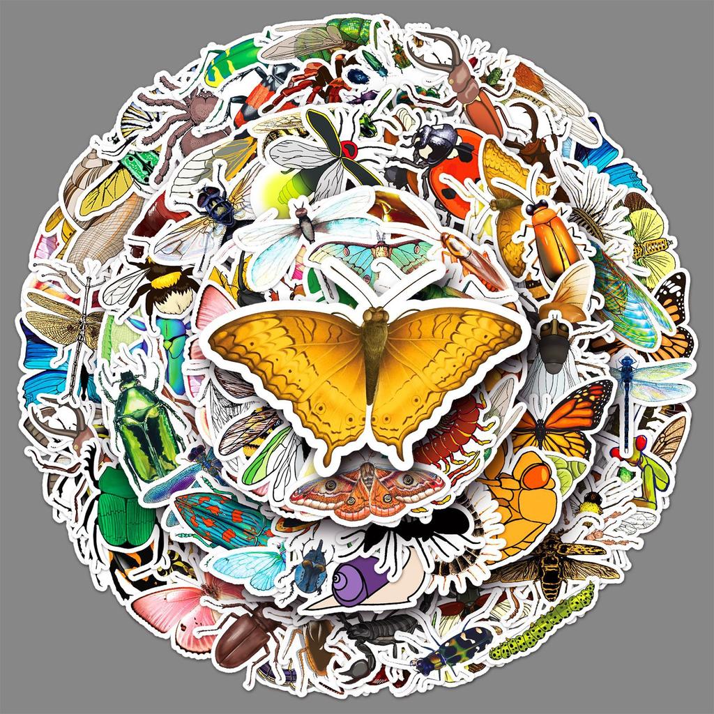 110 Insect Graffiti Personality Ladybug Children's Reward DIY Mobile Case Water Cup Luggage Stickers Waterproof