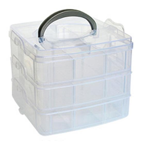 Пластиковый ремесленный бисер, органайзер для хранения ювелирных изделий, отсек для инструментов, ящик для инструментов