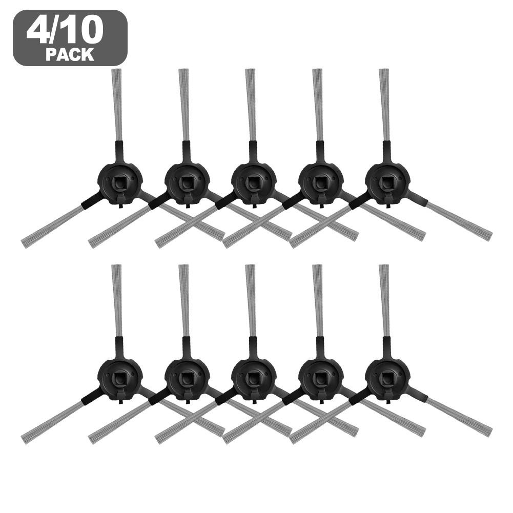 Plastic Nylon Side Brushes for Cleanova For W7 W9 W11 W15 Robot Vacuum 4 pcs