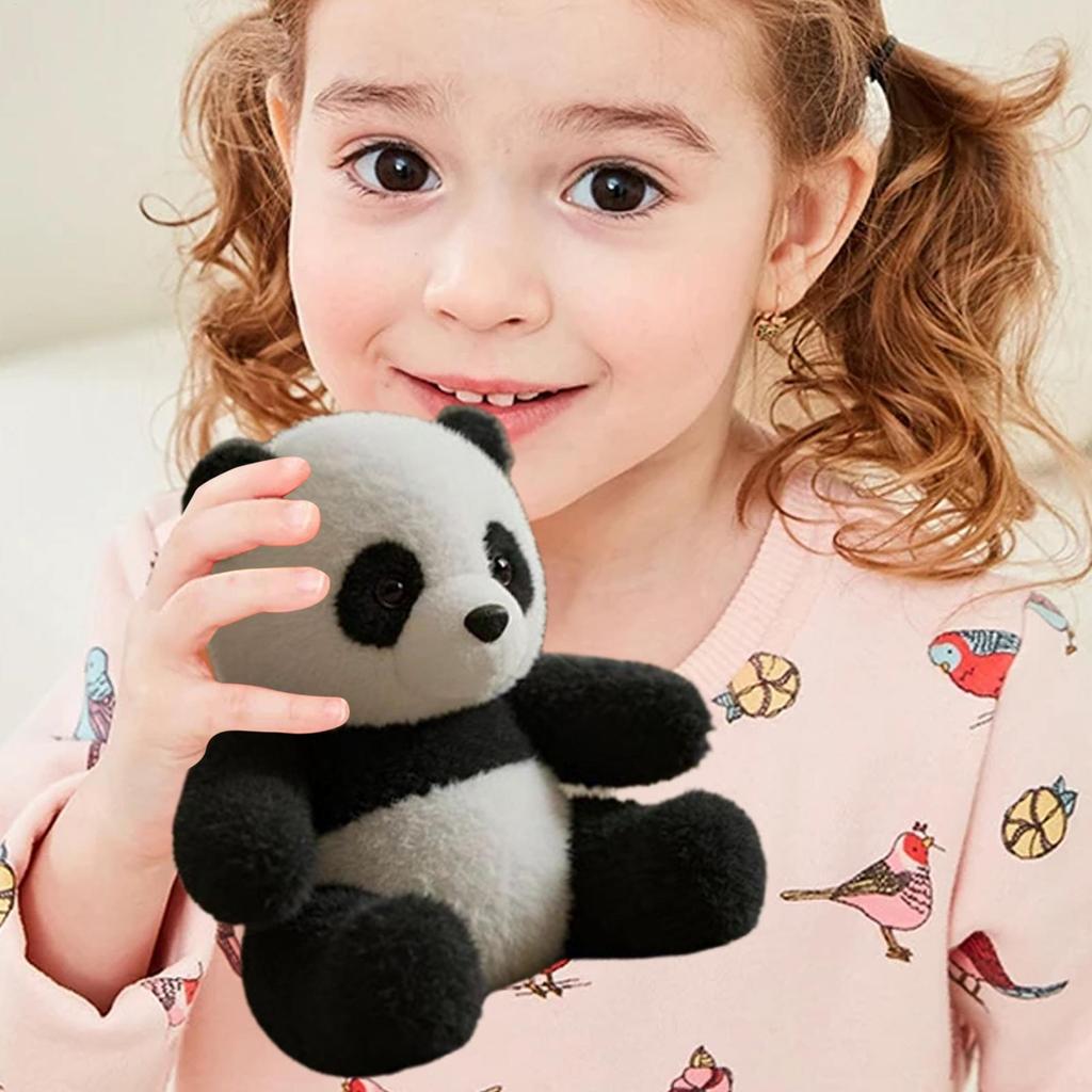 Панда Мягкая Игрушка Плюшевая Набивная Панда Мягкая Реалистичная Кукла Каваи Плюшевые Игрушки Панды Животное Приятный Подарок на День Рождения для Детей