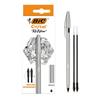 Bic Japan Шариковая ручка Bic Crystal Black с 2 стержнями Re'New 1.0 (CRBLK-3P)
