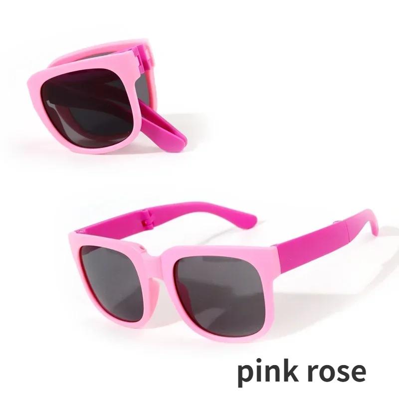 Складные уличные детские солнцезащитные очки для мальчиков и девочек, брендовый дизайн, портативные квадратные детские очки, детские солнцезащитные очки, уличная защита UV400