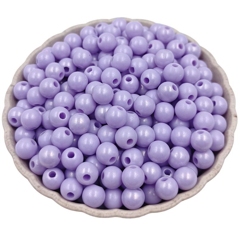 Креативный материал ручной работы ярких цветов, 100 шт., аксессуары для изготовления ювелирных изделий, бусины для рукоделия, акриловые бусины, однотонные свободные бусины 6 мм