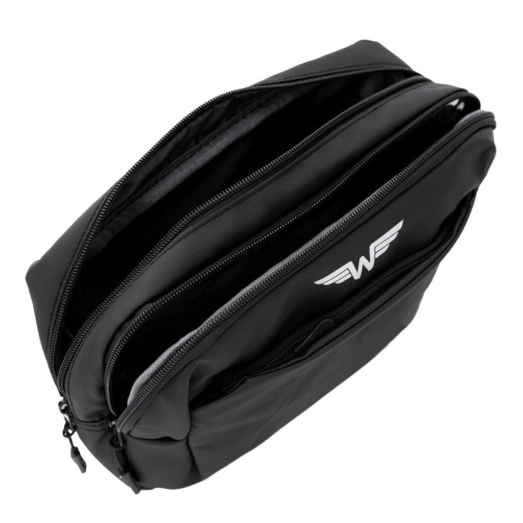 Wings Rook Black Travel Cosmetic Bag