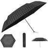 Folding for Both Sunny and Rainy UV Heat C6 Super Water Carbon Lightweight Folding Check Parasol, Ultra-lightweight 180g, Days, 99.9% Protection,