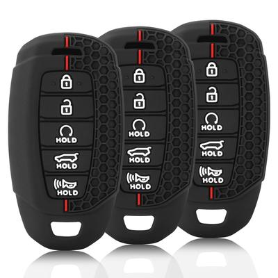 Силиконовый чехол для автомобильного брелока для Hyundai i30 Ix35 KONA Encino Solaris Azera Grandeur IG Accent Santa Fe Palisade Keychain