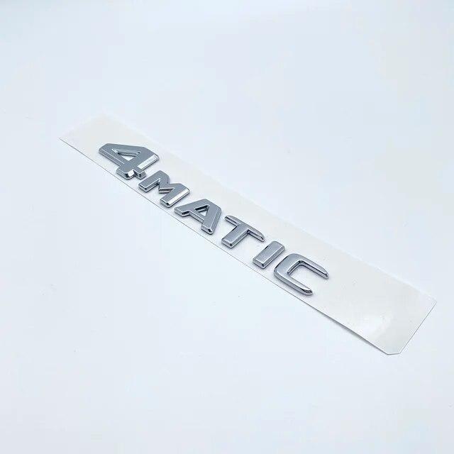 Буквы-эмблема для Mercedes Benz CDI CGI TDI 4Matic, Стайлинг автомобиля, табличка с логотипом багажника, наклейка с логотипом, плоские шрифты, серебристый, глянцевый, черный