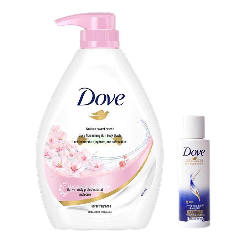 Dove Cherry Blossom Shower Milk & Shampoo Set