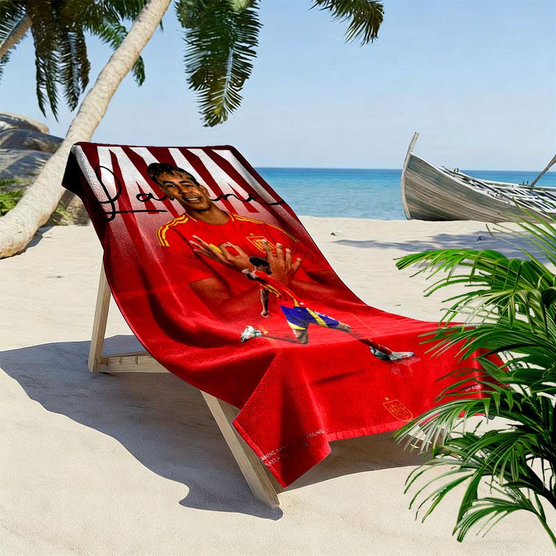 Lamine Yamal Hero Beach Towel, Large Soft Quick Dry Towel for Beach Camping Swimming