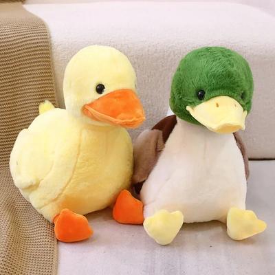Имитация маленькой желтой утки Kawaii, дикой зеленой утки, плюшевые игрушки, мультяшные мягкие игрушки, куклы, мягкая подушка, игрушки, декор комнаты