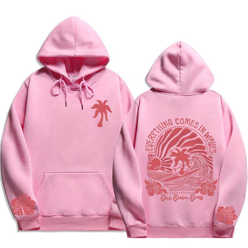 Женская толстовка-унисекс с капюшоном Chasing Sunsets Print Ribbed