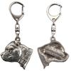 Staffordshire Bull Terrier, Staffy II - Silver-plated Key Ring with a Dog In a Gift Box, Handbag Decoration, Backpack Pendant by Brand