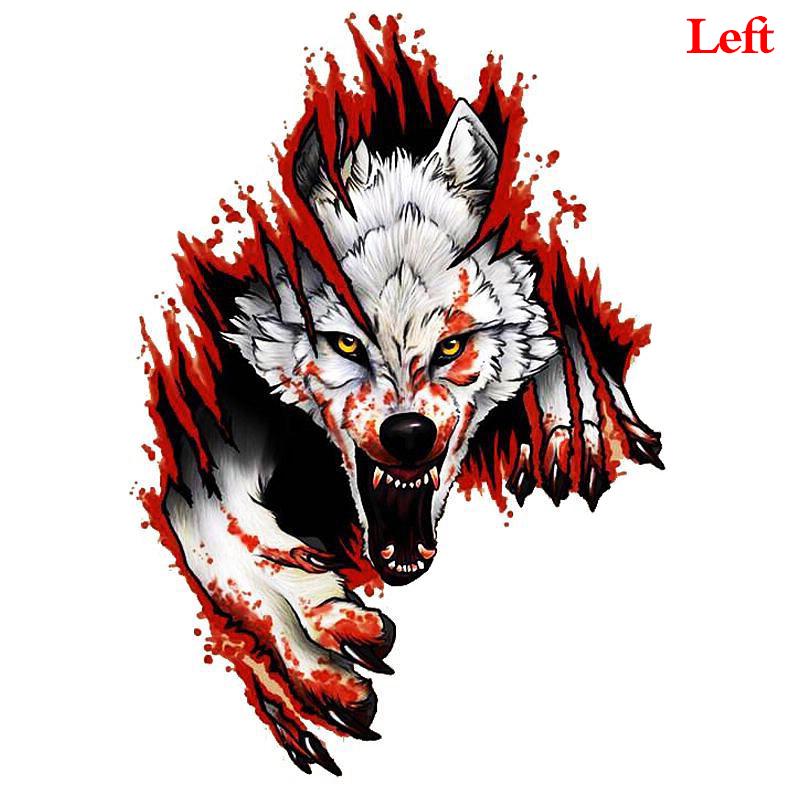 Смешные злые волки ПВХ мотоцикл автомобиль наклейка мода автомобиль стайлинг наклейки деколь автомобиль стайлинг украшения