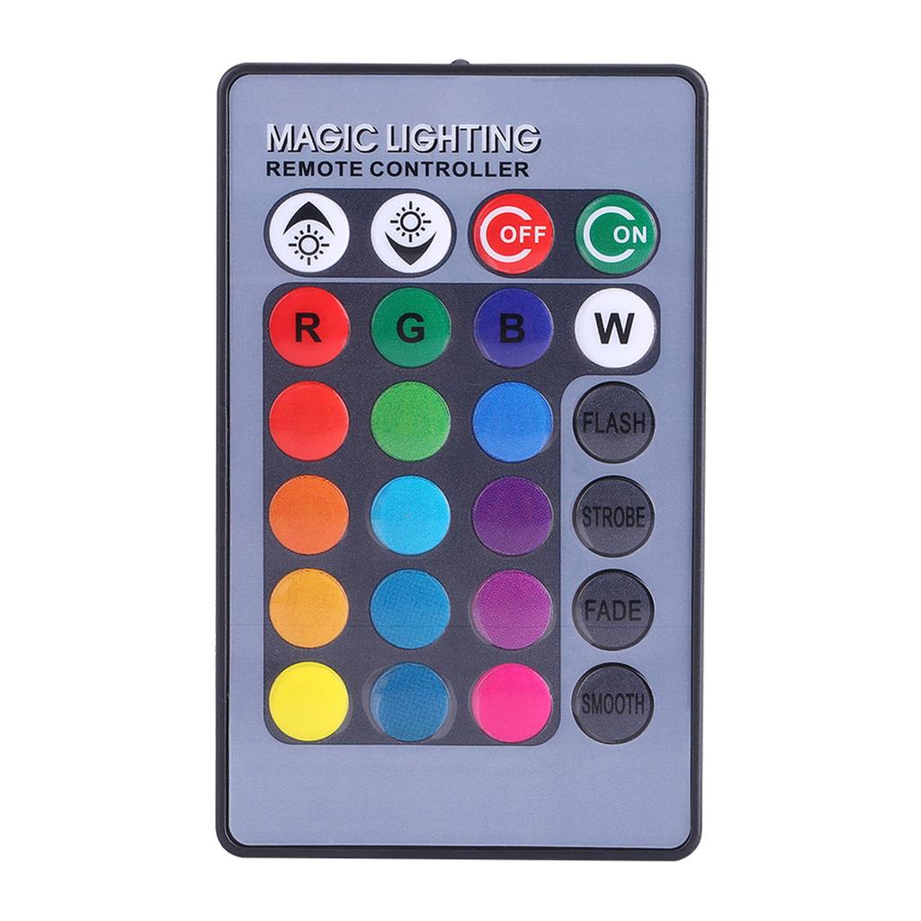 Marine Boat Yacht 10W 12V RGB LED Spot Light Rainproof Lamp with Remote Control Black