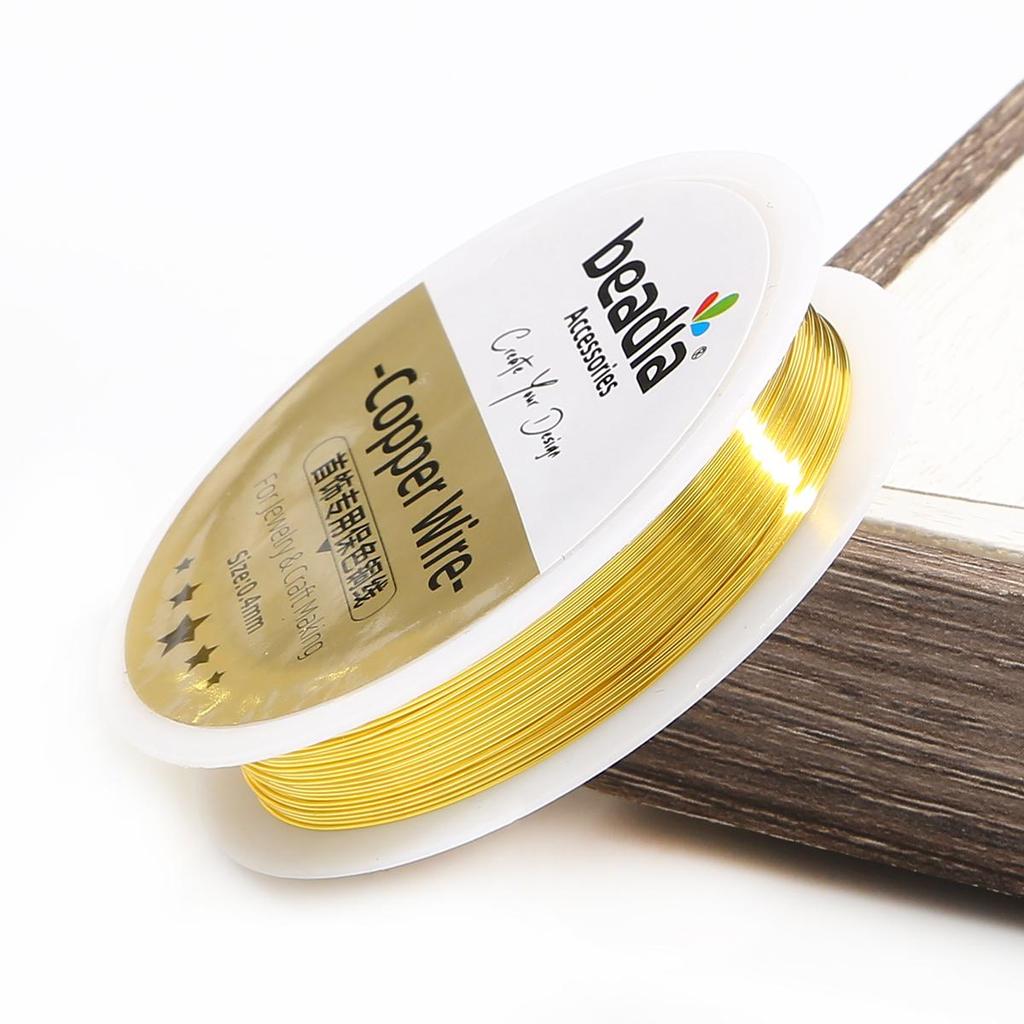 Copper Beading Wire for DIY Bracelet Necklace Colorfast Jewelry Cord String Craft Making