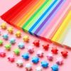 Decoration DIY Lucky Star Colorful Sided Paper Strip Art Crafts Star Origami Origami Paper