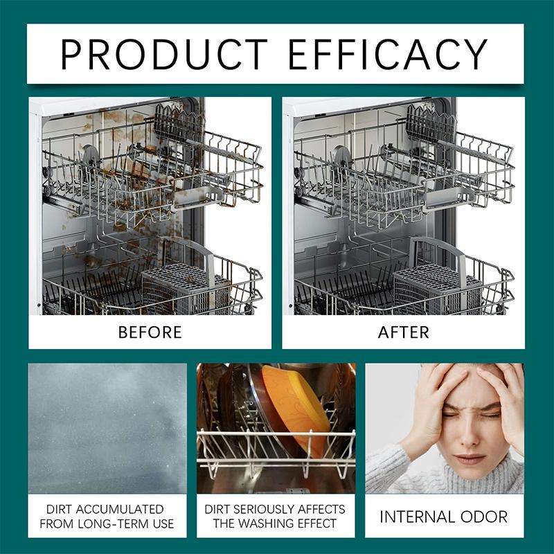 Таблетки для очистки и дезодорации посудомоечной машины, 12 шт. – Таблетки для очистки посудомоечной машины для удаления запаха и налета, средство для удаления накипи