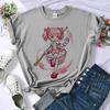 Madoka Magica Top Tees Female Summer Cheap Vintage Harajuku Graphic Shirt Aesthetic Clearance Sales 2000s