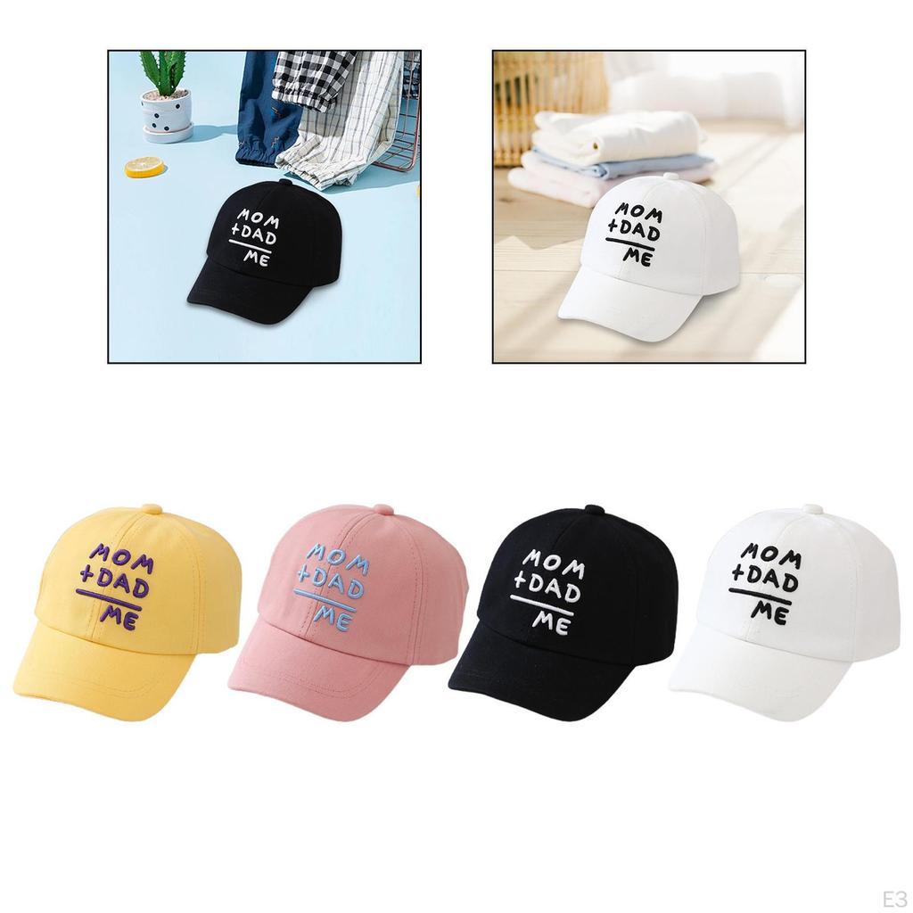 Baby Baseball Cap Comfortable Spring Summer Outdoor Hat Lightweight Yellow