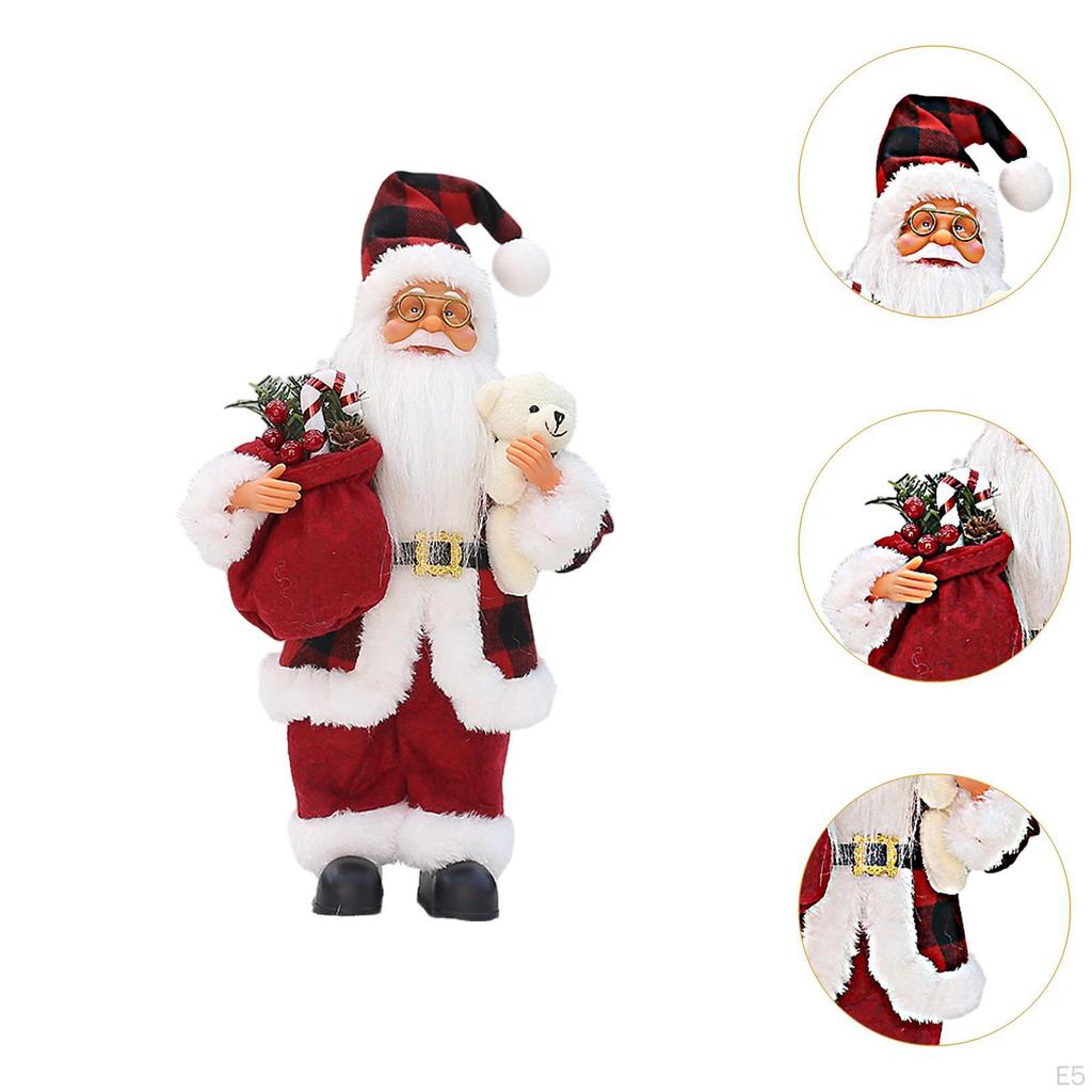 Рождественская стоящая Санта 12'' коллекционная фигурка украшение статуэтка милая для