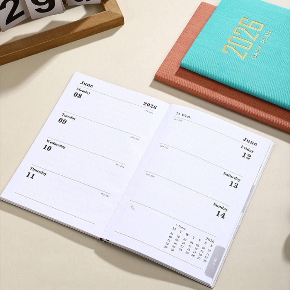 English Appointment Books with Calendar Diary Weekly Planner New To Do List Notepad School Office