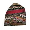 Winter Warm Hat Super Soft Wear Resistant Windproof Neck Cover Protector Ethnic Print Dual-use Women Hat Scarf