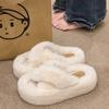 Тапочки Mao Mao большого размера для улицы, зимние высококачественные домашние туфли на мягкой подошве, увеличивающие рост туфли Mao Mao Cross
