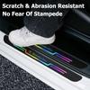 UAYLZ1 2025 Hot 4Pcs Car Laser Threshold Protect Auto Emblem Sticker Accessories For Mercedes Benz AMG Brabus Smart W204 GLC CLA W205 W