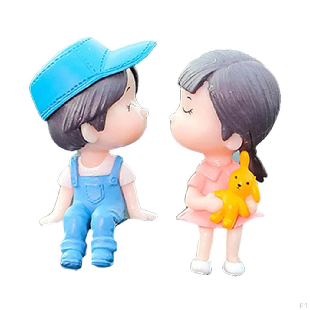 Car Dashboard Decoration, Cute Mini Funny Multifunctional Couple Doll Fashion Accessories Decoration