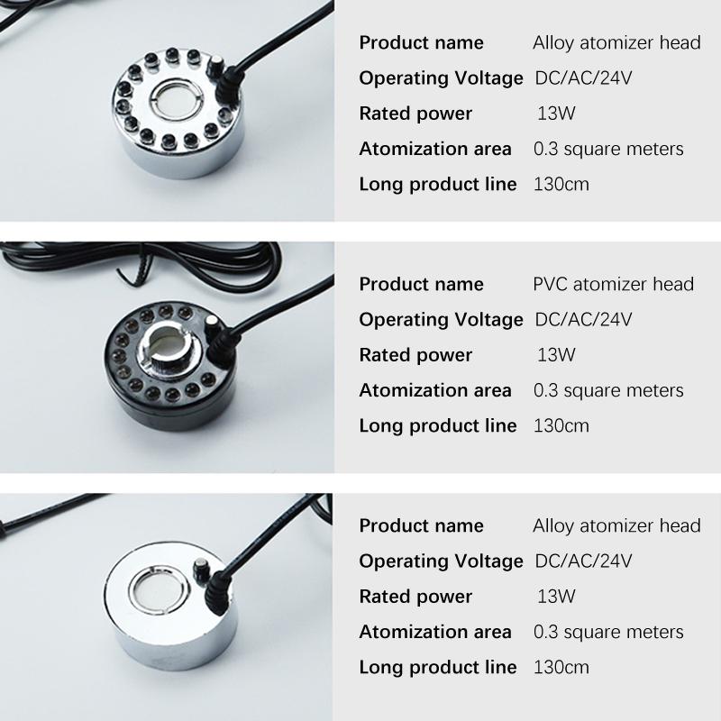 Светодиодный фонтан для воды на Хэллоуин, пруд, туманообразователь, мини-генератор тумана, распылитель для пруда, сада, украшение для Хэллоуина, Рождественской вечеринки