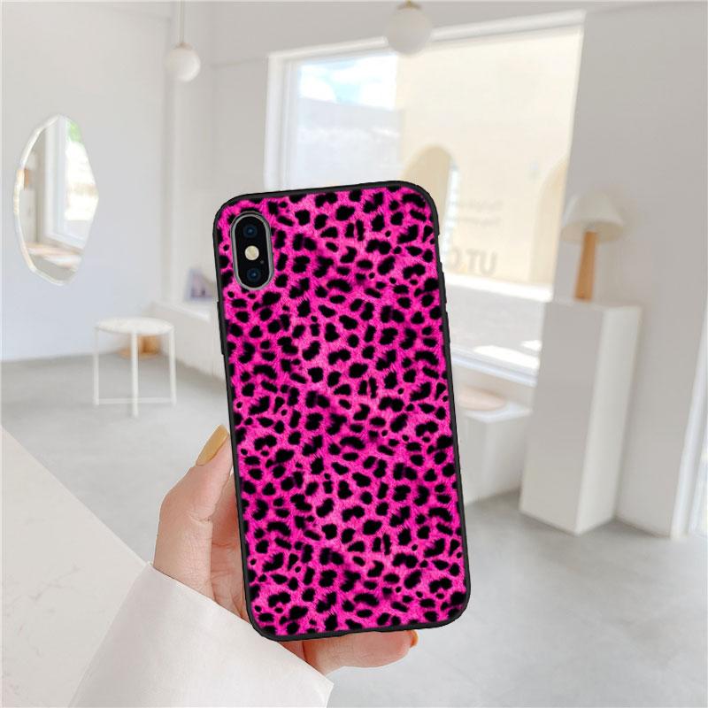 Розовый леопардовый чехол для телефона PP51 для Samsung Galaxy M06 M15 M16 M35 M55 M56 A36 A42 A50 A50S A51 A52 A32 A33 A05 A05S A06 A16 A20