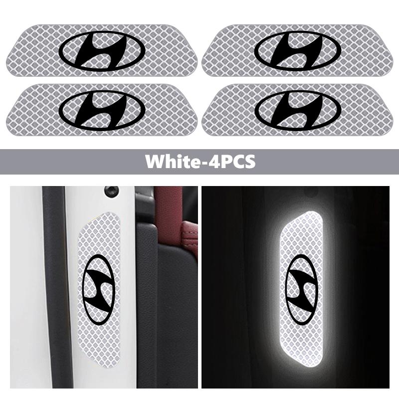 Car Stickers Wheel Eyebrows Reflective Warning Stickers Reflective Strip Accessories For Hyundai i10 i20 i30 i40 ix20 ix35 ix55 TT2