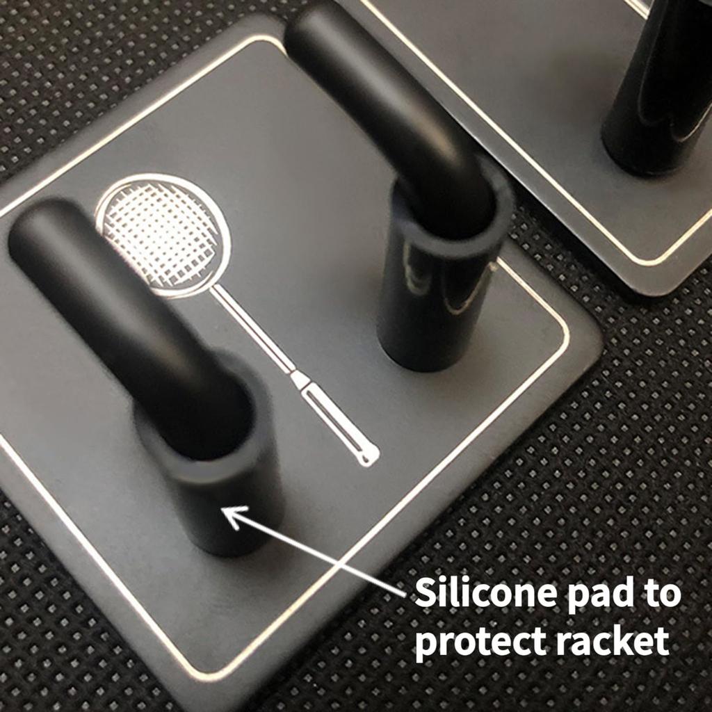 2 шт. настенная стойка для ракеток металлический крючок для подвешивания теннисной ракетки держатель вертикальный дисплей держатель для гаража тренажерный зал тренировки