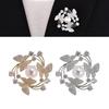 Elegant Butterfly Floral Brooch Pearls Accented Alloy Jewelry Secure Pin for Women Party Wedding Accessories