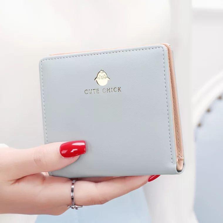 Милый кошелек-бифолд в японском стиле для женщин - Вдохновленный стилем Мори-гёрл, Тонкий картхолдер для студентов